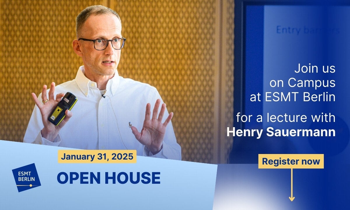 ESMT Berlin Open House Jan 2025